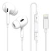 Wired Earphones with Lightning Connector HiFi Sound Noise Sound Leakage Clear Volume Adjustment [MFi Certified] Quality, Reduction, Prevention,