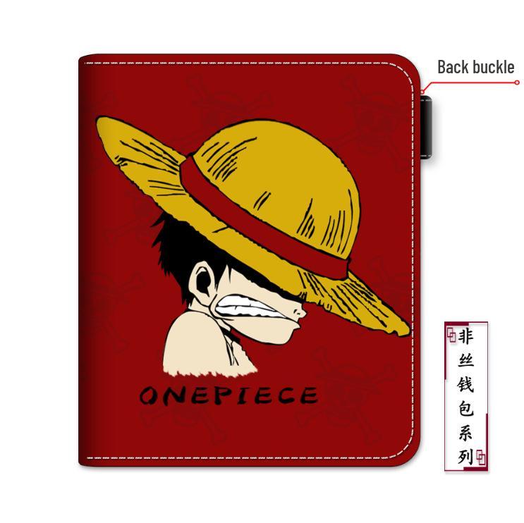 Portmonetka na monety i etui na karty zapinane na zamek błyskawiczny z motywem One Piece