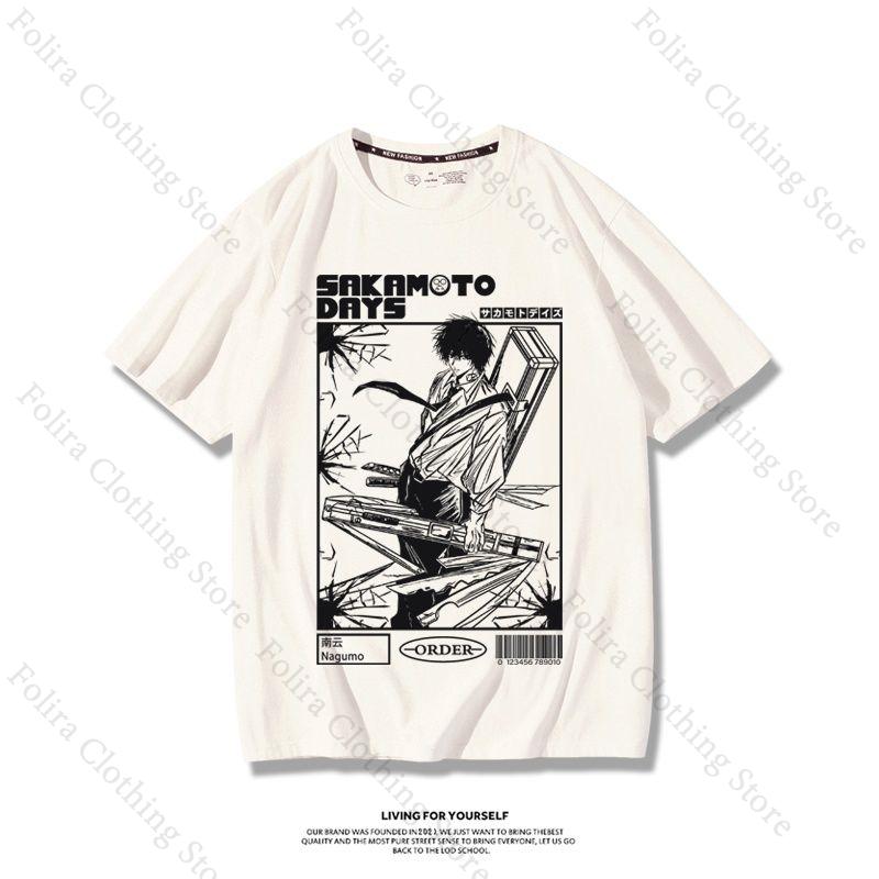 

SAKAMOTO DAYS Anime Print Tshirt Unisexs Clothes Summer Tops Short Sleeve Tee Cotton T Shirts for Unisex Women Daily Clothing 3XL