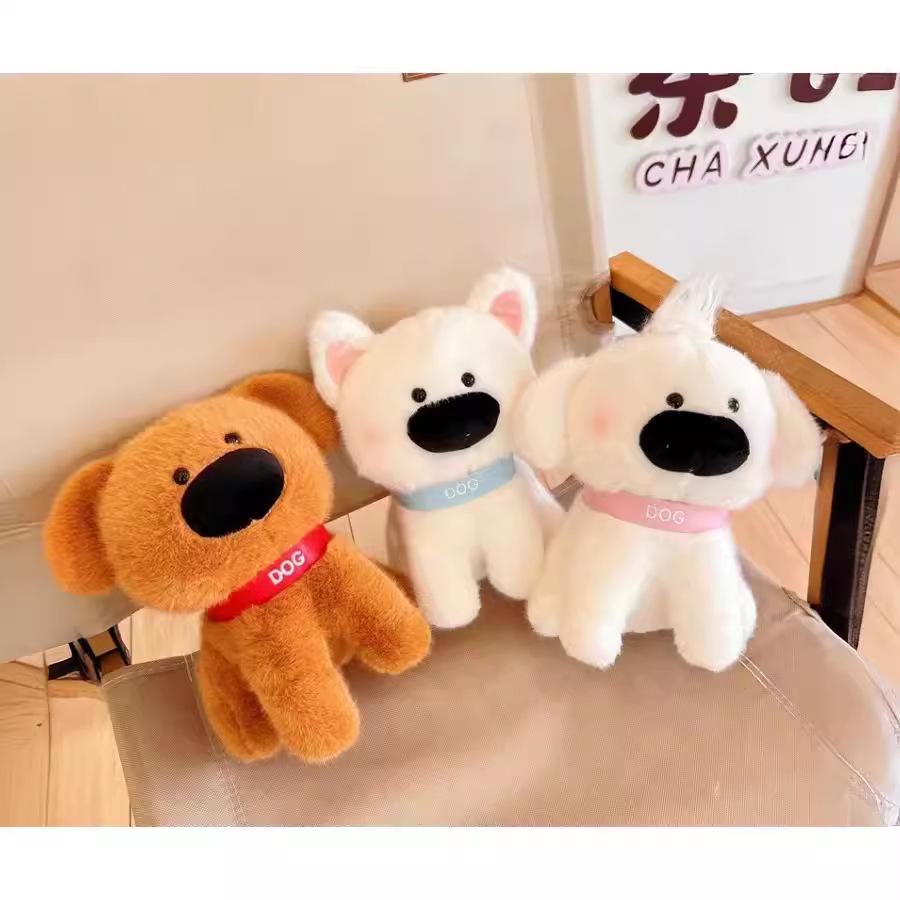 Cute Puppy Plush Toy Big Nose Dog Doll Souvenir Doll Machine Dog Rag Doll Birthday Gift Dog