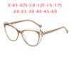 Leopard Frame Cat Eye Nearsighted Glasses For Women Fashion Shortsighted Optical Spectacles With Prescription -0.5 -0.75 To -6.0