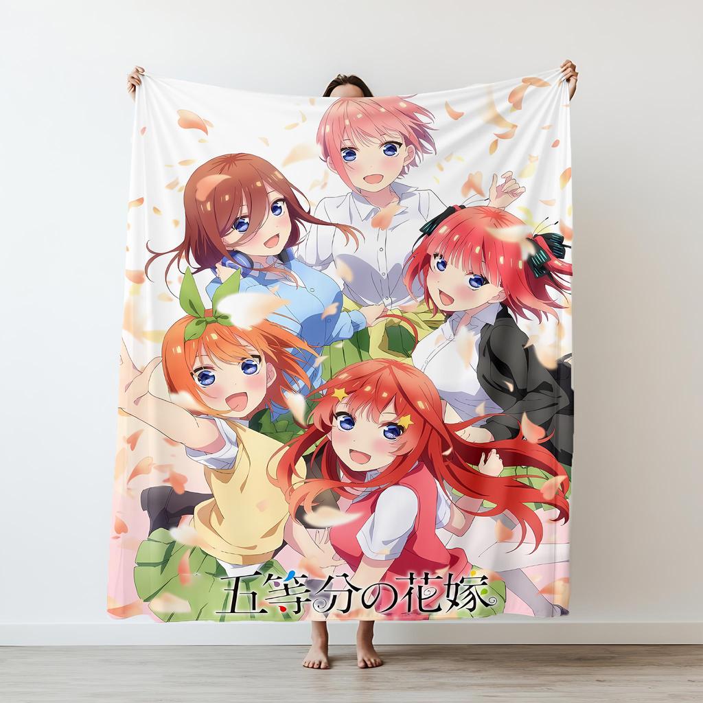 Cartoon anime nun loli printed blanket Warm Flannel Blankets Soft and Comfortable blanket Home Travel Blanket Birthday Gift