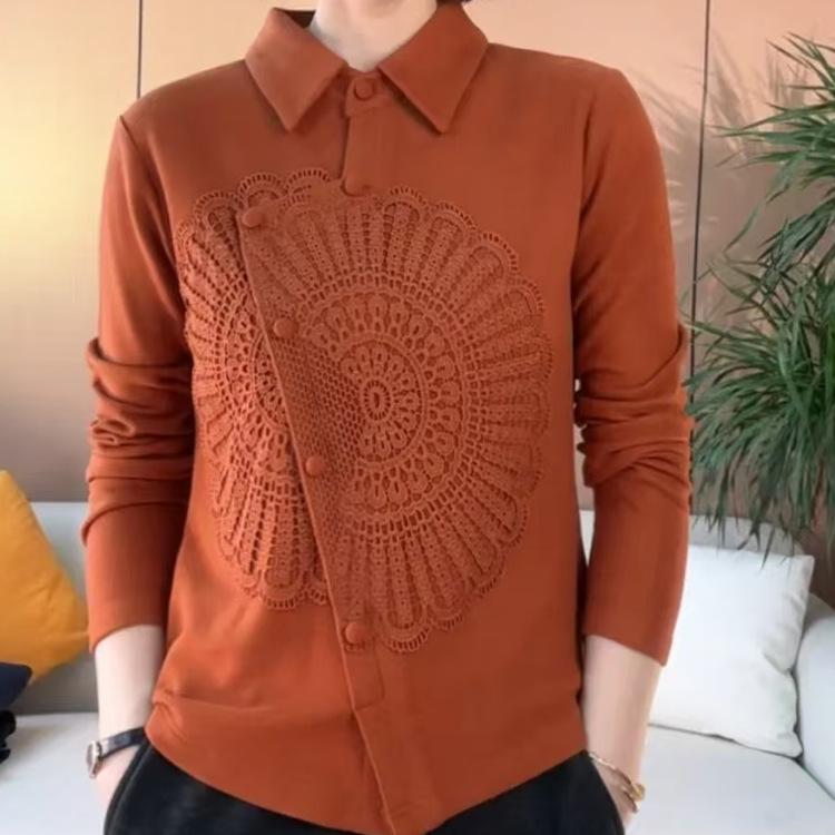 2025 Fashion Women's Lapel Top: Versatile, Age-Reducing Autumn/Winter Design