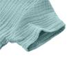 Hauts Athlétiques Classiques Rayés Manches Courtes Boutonnés en Coton et Lin pour Enfants
