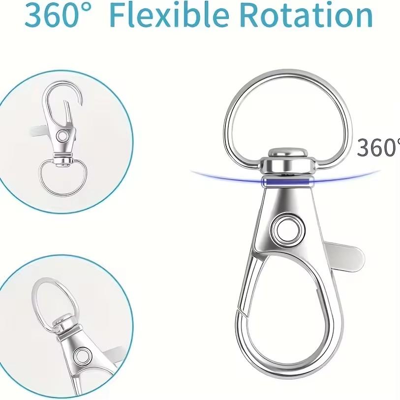 10/20/100/Lot Vergoldete Versilberte Schmuckzubehör Karabinerhaken für Halskette&Armbandkette DIY