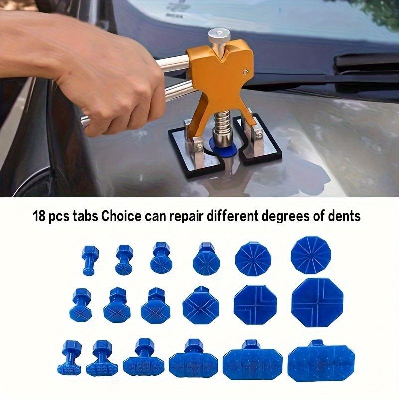 

Набор для ремонта вмятин автомобиля - Сверхмощный обратный молоток, клеевой пуллер и подушки, материал PE, не заряженный механизм для быстрой и легкой починки кузова