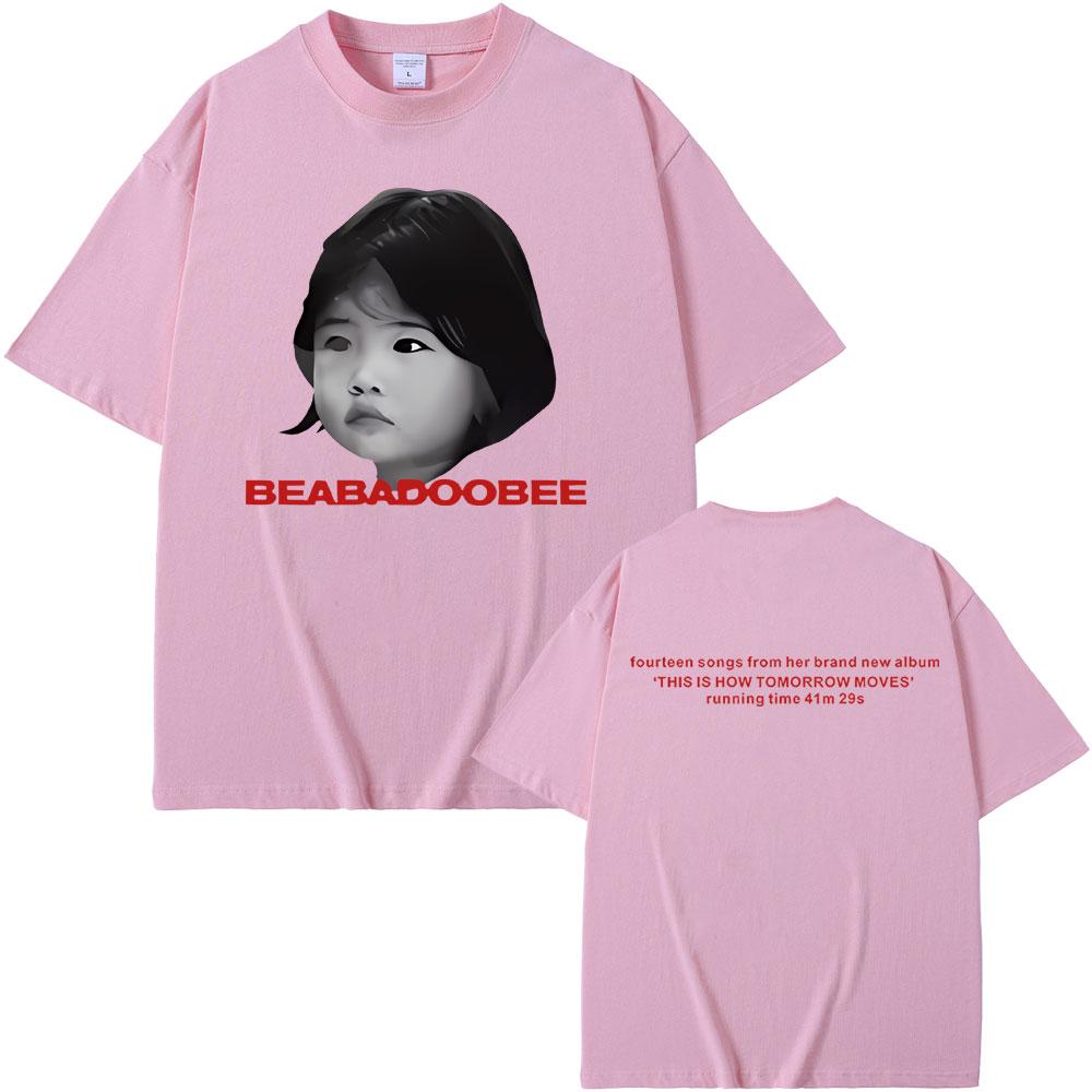 Beabadoobee T-skjorte Dette er hvordan morgendagen beveger seg Album Grafisk T-skjorte Menn Kvinner Mote Rund hals Oversized Kortermet T-skjorter