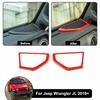 2x A Pillar Stereo Speaker Cover Trim Accessories For 2018+ Jeep Wrangler JL Red