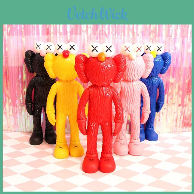 Charming 12-inch Kaws Exhibition Sesame Street Kaws Bff Pvc Doll Toy Collection