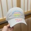 Spring And Summer Color Letter Embroidery Baseball Cap Women'S Fashion Casual Versatile Trend Cap Men
