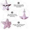 18Pcs Star Decor Christmas Hanging Tree Ornament Festive Five Pointed Design for Home Office School Xmas Display