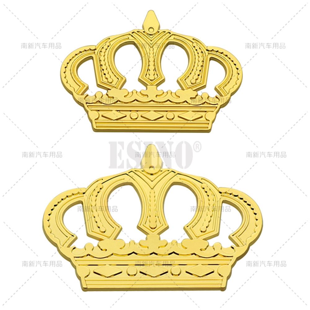 Car Styling 3D Crown Decorative Metal Alloy RearTrunk Fender Adhesive Badge Body Tailgate Displaceme Emblem