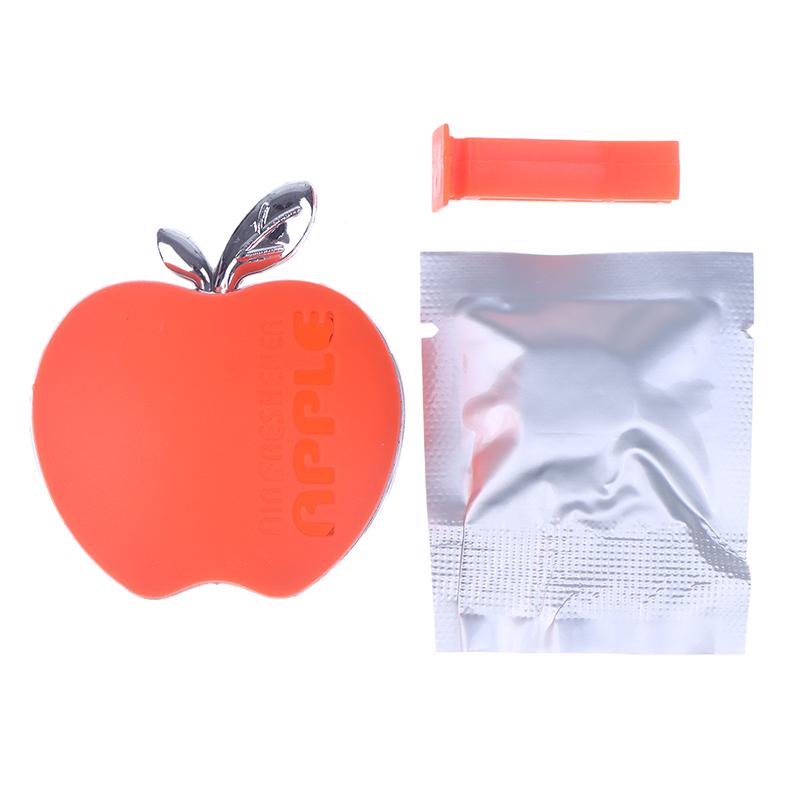 1Pcs An Apple-Shaped Car Air Freshener With Floral Fragrance - Featuring A Decorative Ventilation Clip Design