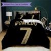 Set Copripiumino con Modello C Ronaldo Copripiumino Federa Decorazione per la Casa Regalo di Compleanno (1 * copripiumino + 2 * federe senza imbottitura)