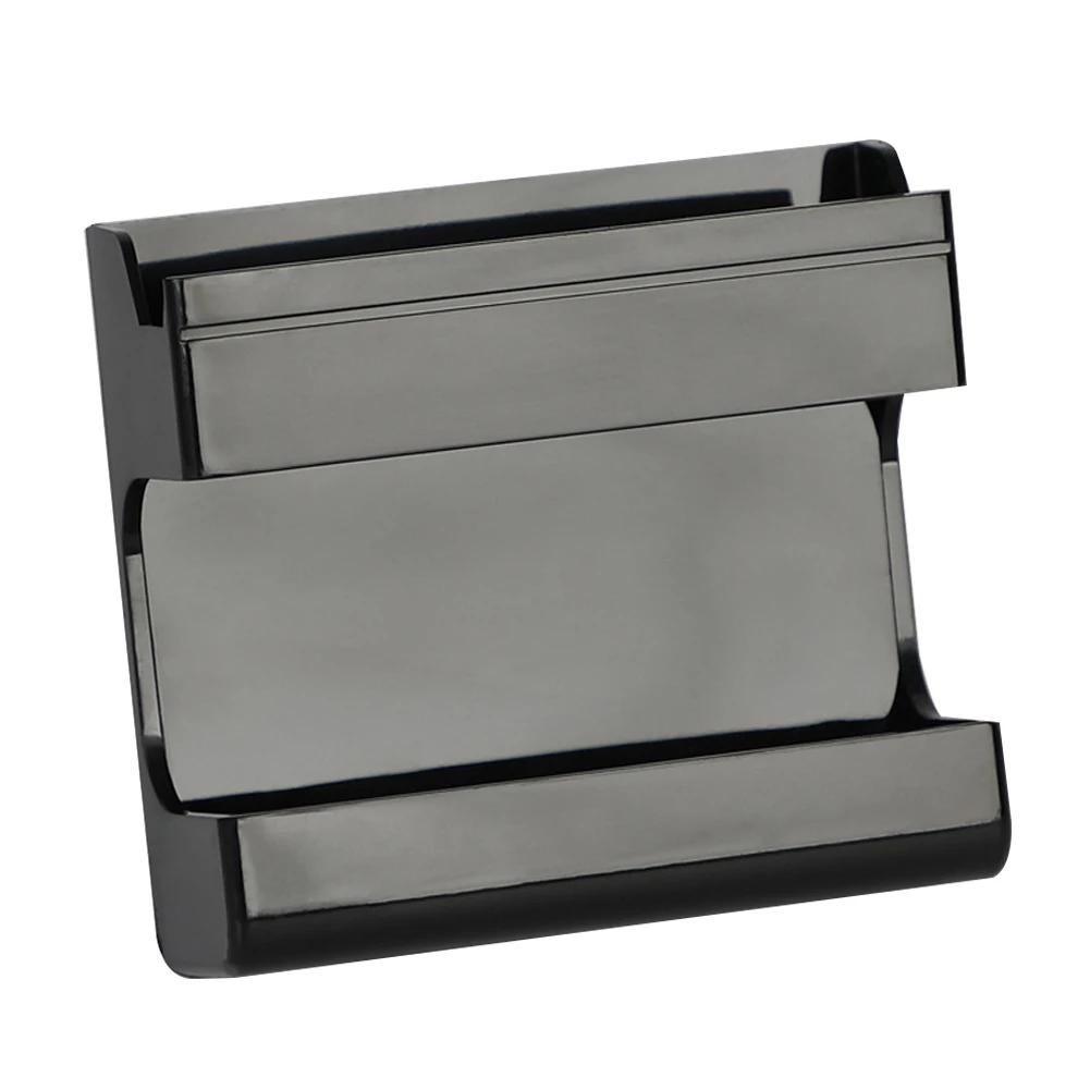 

Remote Control Bracket Heavy Duty Remote Control Rack No Drilling Space-saving Practical Self-Adhesive Media Storage Box Case чорний