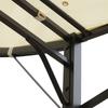 3 X 2.5m Patio Metal Gazebo Door Window Awning Wall Mount Canopy Outdoor Sunshade with Extended Shelter Cream White