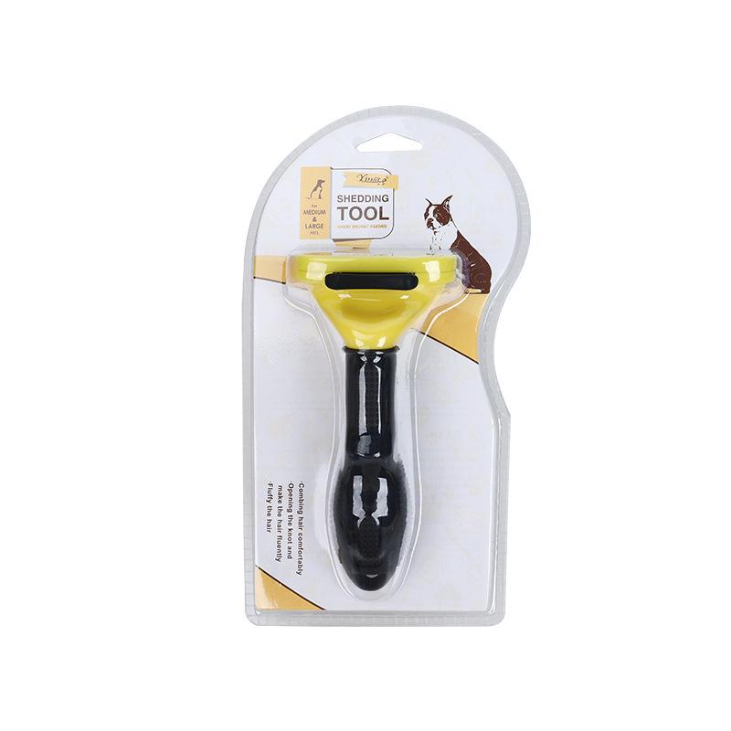 Eco-Friendly Stainless Steel Pet Deshedding Brush for Reptiles-Self-Cleaning Dematting Tool Removes Loose Undercoat