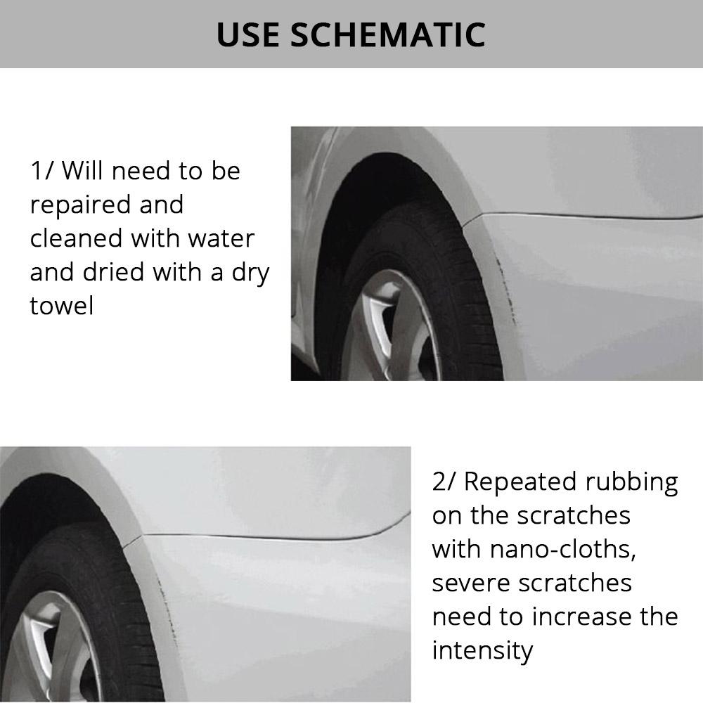 Fix Clear Car Scratch Repair Cloth Nano Meterial for Car Light Paint Scratches Remover Scuffs On Surface Repair Rag Clean Stains