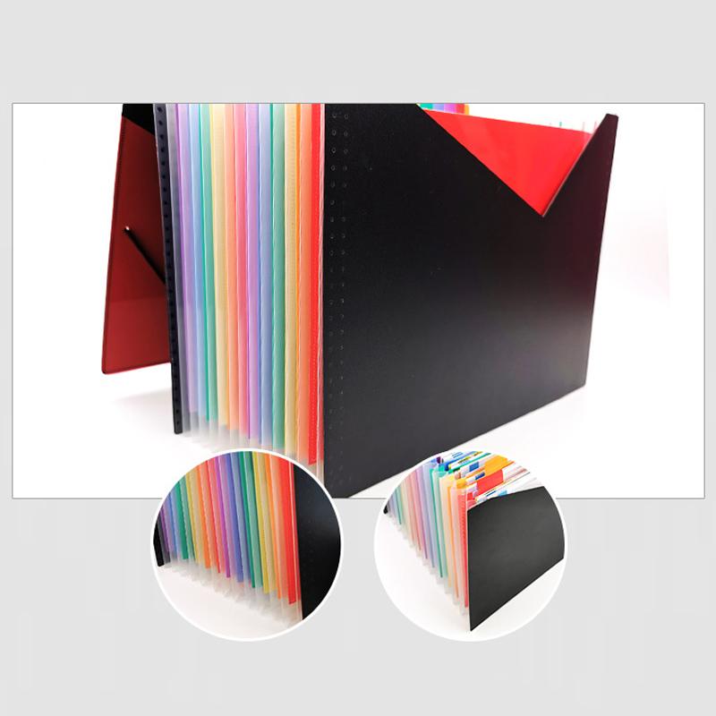 13 Compartments Multi-layer Office A4 Extension File Manager Plastic Durable Student Examination Paper Classification Folder