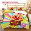 Anpanman Classic Bedding Set Duvet Cover Pillowcase No Filler, Soft Home Bedroom Decor, Perfect Gift for Fans.chl