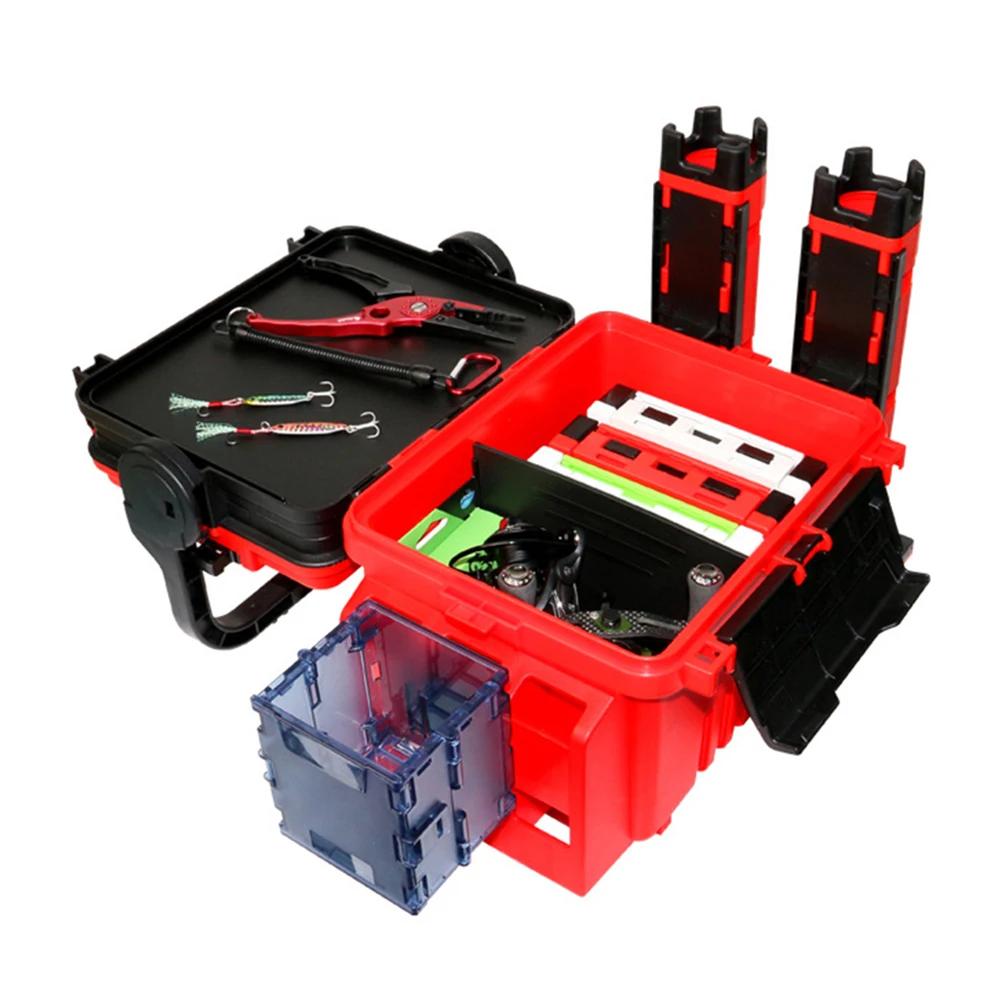 Thicken Fishing Tackle Box Large Capacity Portable Fishing Lures Hook Box Fishing Hook Stop Beads Storage Box Fishing Accessorie