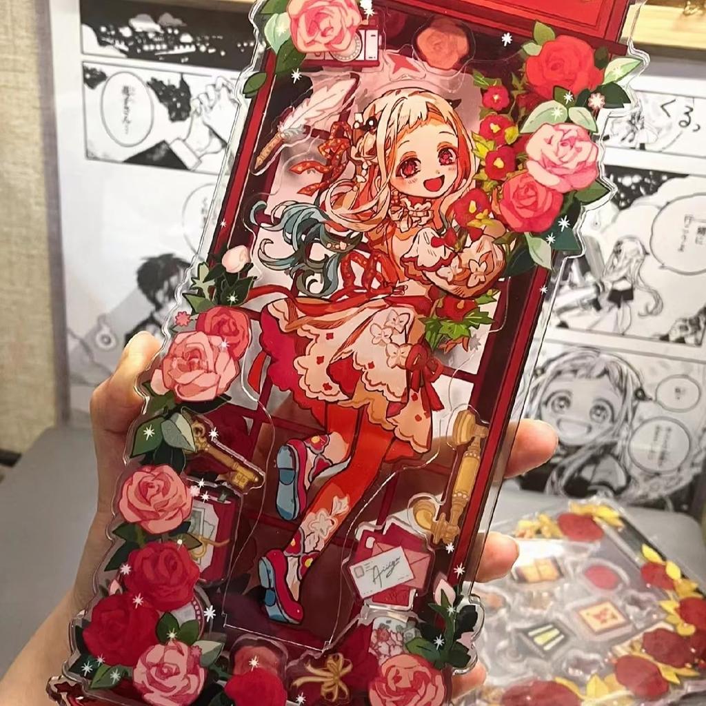 Set Acrílico de Soportes Acrílicos de Yashiro con Colección de Cumpleaños Linda de Anime de Soportes de Hanako-kun del Inodoro, 2, 10 cm, Hanako-kun, Nene, Merchandising,