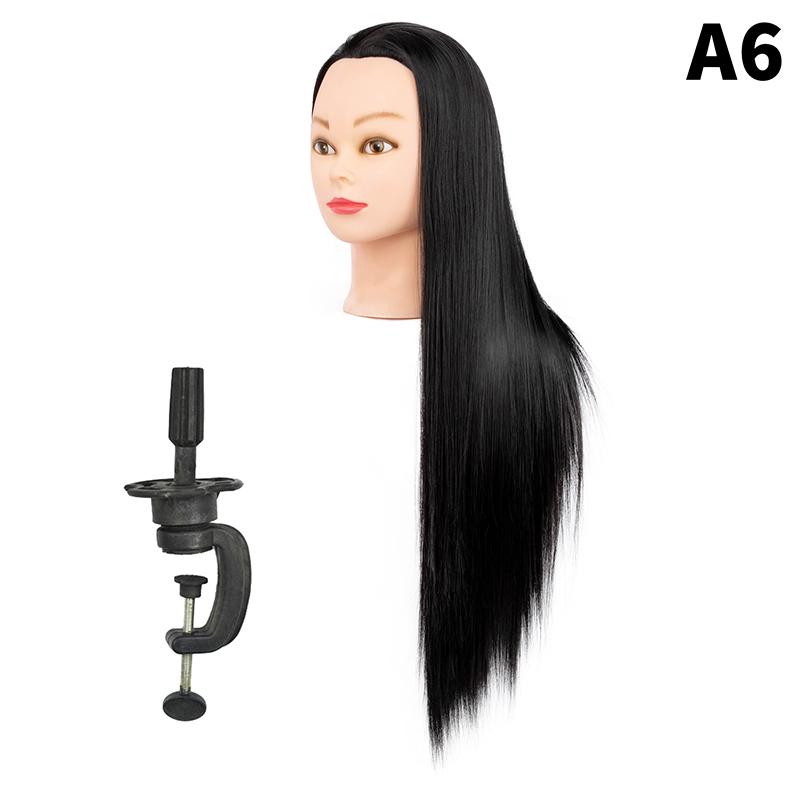 24 Zoll Professioneller Schaufensterkopf mit Haaren für Salon Friseur Training Übungs-Mannequin Schneidetechniken