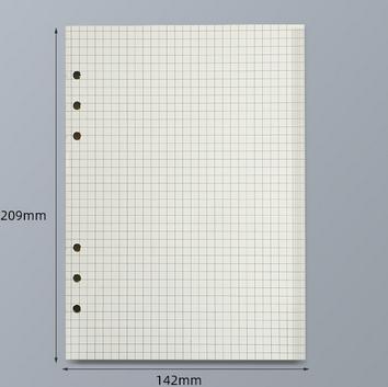 45 Sheets A5 A6 A7 Loose Leaf Notebook Refill Spiral Binder Inner Page Line Blank craft Grid Inside Paper Stationery