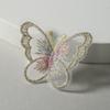 20Pcs Single layer Golden Thread Butterfly Appliques  Bridal Hair Accessories