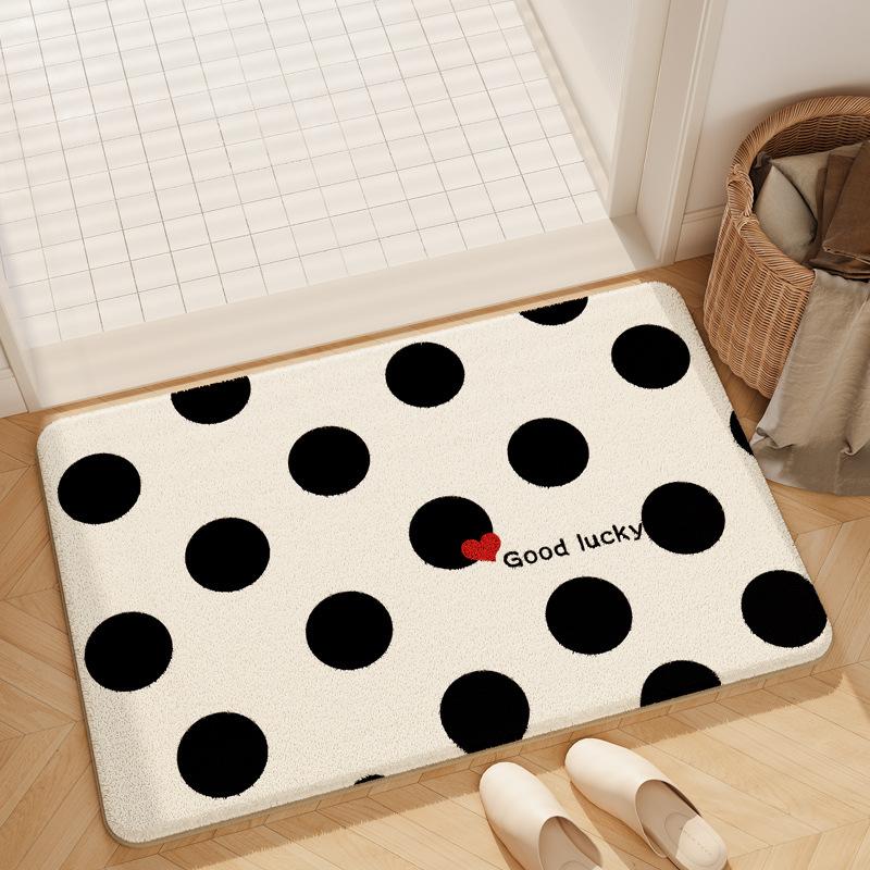 Bathroom Floor Mat Bathroom Anti Slip Quick Drying Foot Mat Entrance Carpet