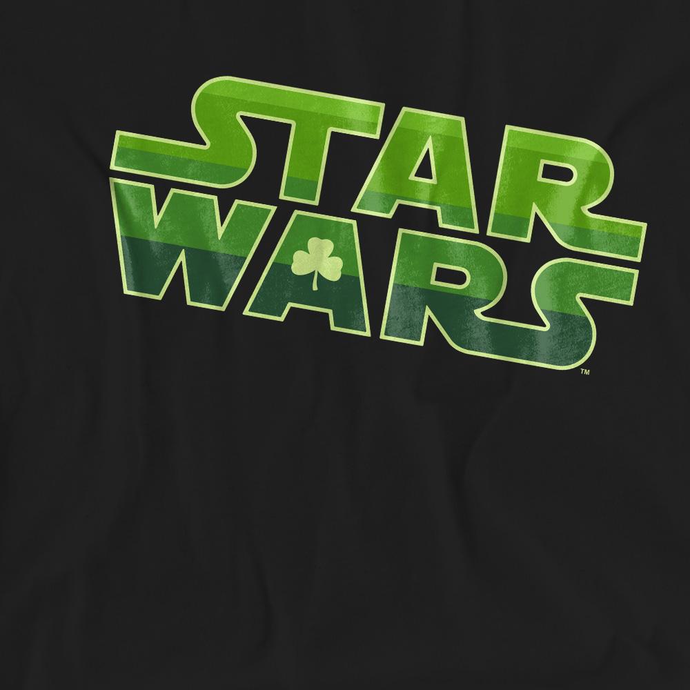 Star Wars Unisex Adult Logo St Patricks Day T-Shirt