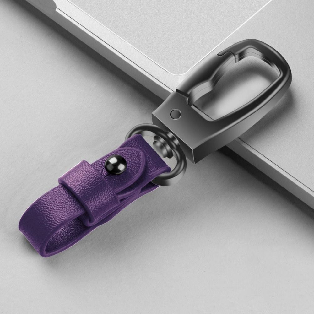 Waist Hanging Car Key Chain Cowhide Leather Waist Belt Buckle Creative Small Key Rings  Gift
