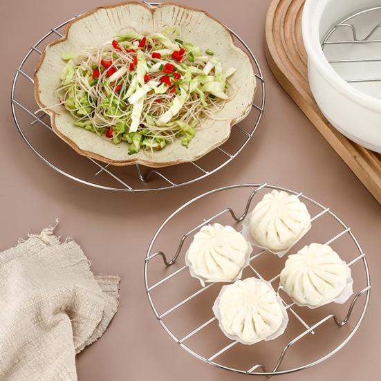 Parowar na kuchenkę do podgrzewania jedzenia Stal nierdzewna Nasadka na garnek Stojak parowy z izolacją na czterech nogach Taca na chleb Wielofunkcyjny dodatek do gotowania