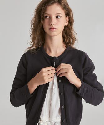 Lesatelier Orin Round Cardigan (Charcoal)