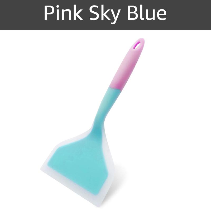 Silikonowa szpachelka naczynia do gotowania wołowina mięso jajko skrobaczka kuchenna szeroka pizza narzędzia kuchenne łopata nieprzywierająca szpatułka przybory kuchenne