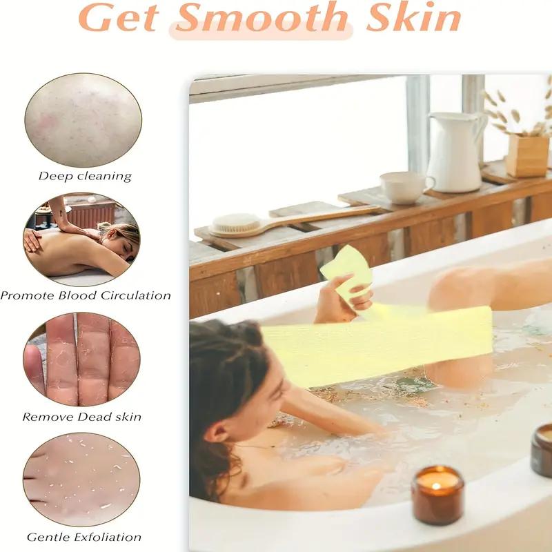 6colors Exfoliating Body Scrubber Towel Double Side Mesh Loofah Shower Washcloth Effective Back Scrub for Getting Smooth Skin