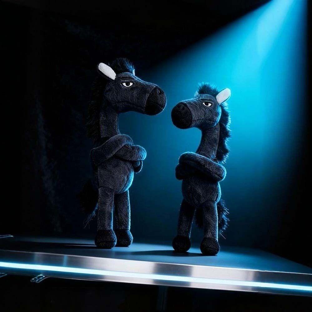 Fantasy Style Horse Stuffed Toy Keychain Cartoon Simulation Simulation Horse Toy  Room Decoration