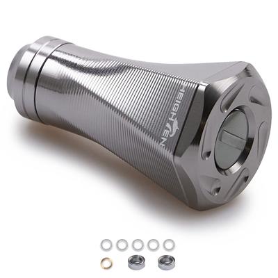 HEIGHTEN 23mm Reel Handle Knob 10 Colors Universal for Shimano Daiwa Type A Type S 70 Aviation Aluminum Tornado Series 9.5g (Daiwa) (Gunmetal) (231)