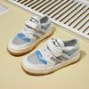 Warrior Lightweight Breathable Low-Top Casual Sneakers Kids Sneakers Gray White WZTH-079612