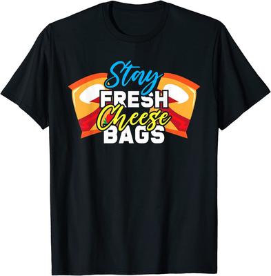 New Limited Stay Fresh Cheese Bags National Cheese Lover T-Shirt