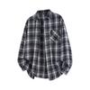 Men's Retro Plaid Single-Breasted Loose Casual Lapel Long Sleeved Jacket
