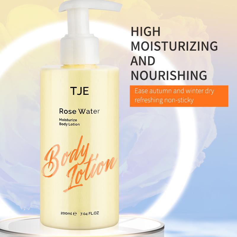 TJE Rose Water MoisturizeBody Lotion 200ml Feuchtigkeitsspendende Körperlotion mit langanhaltendem Duft