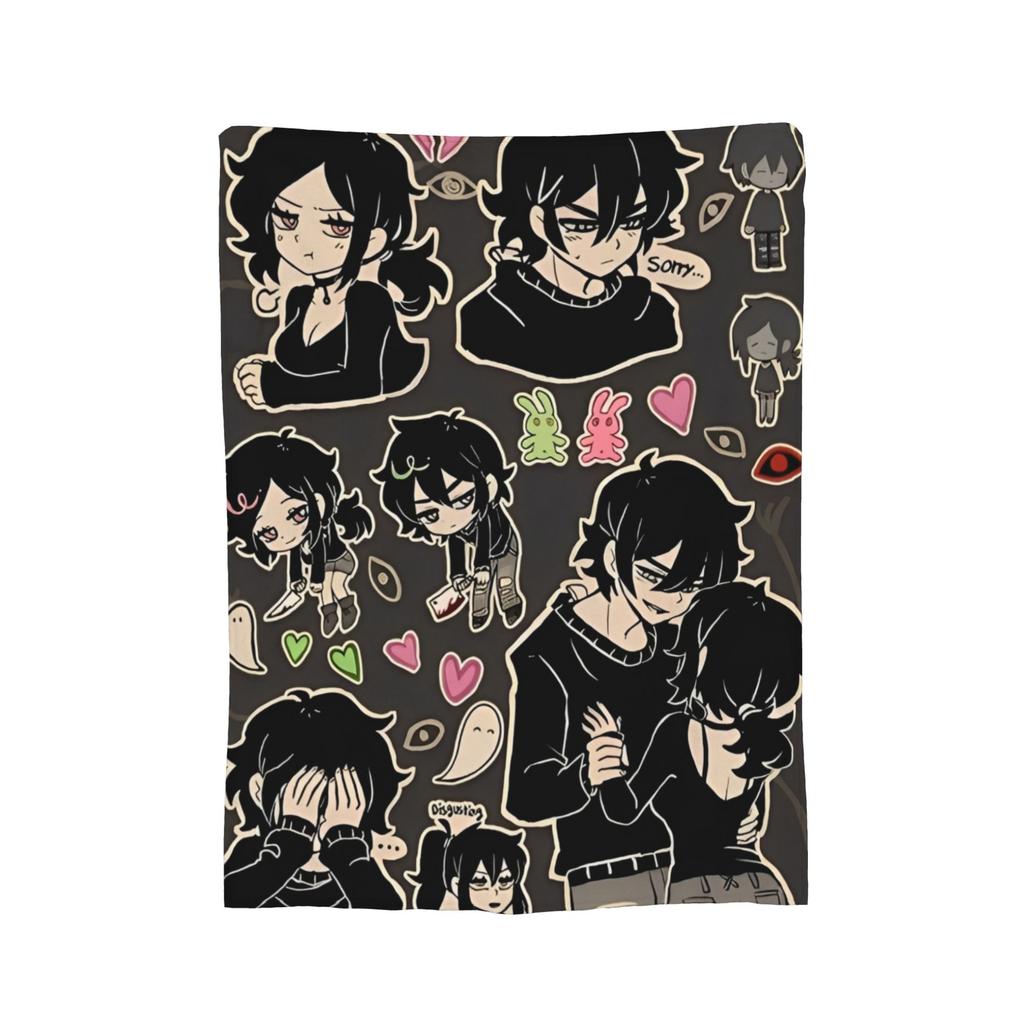 Ashley and Andrew Velvet Throw Blankets The Coffin of Andy and Leyley Modern Blanket for Bed Couch Super Warm Bedroom Quilt,