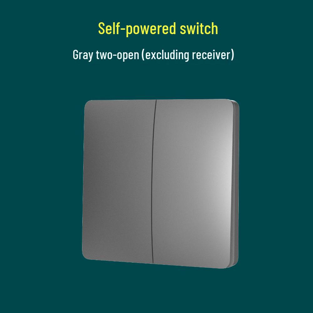 Întrerupător de lumină wireless cu auto-alimentare cu buton mare - Nu necesită cablare sau baterii