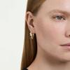 Swarovski Gold Tone Hoop Earrings 5761975