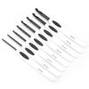 New Crochet Hook Set Aluminum Knitting Needles Stitches With Soft White Plastic Handle 8 PCS