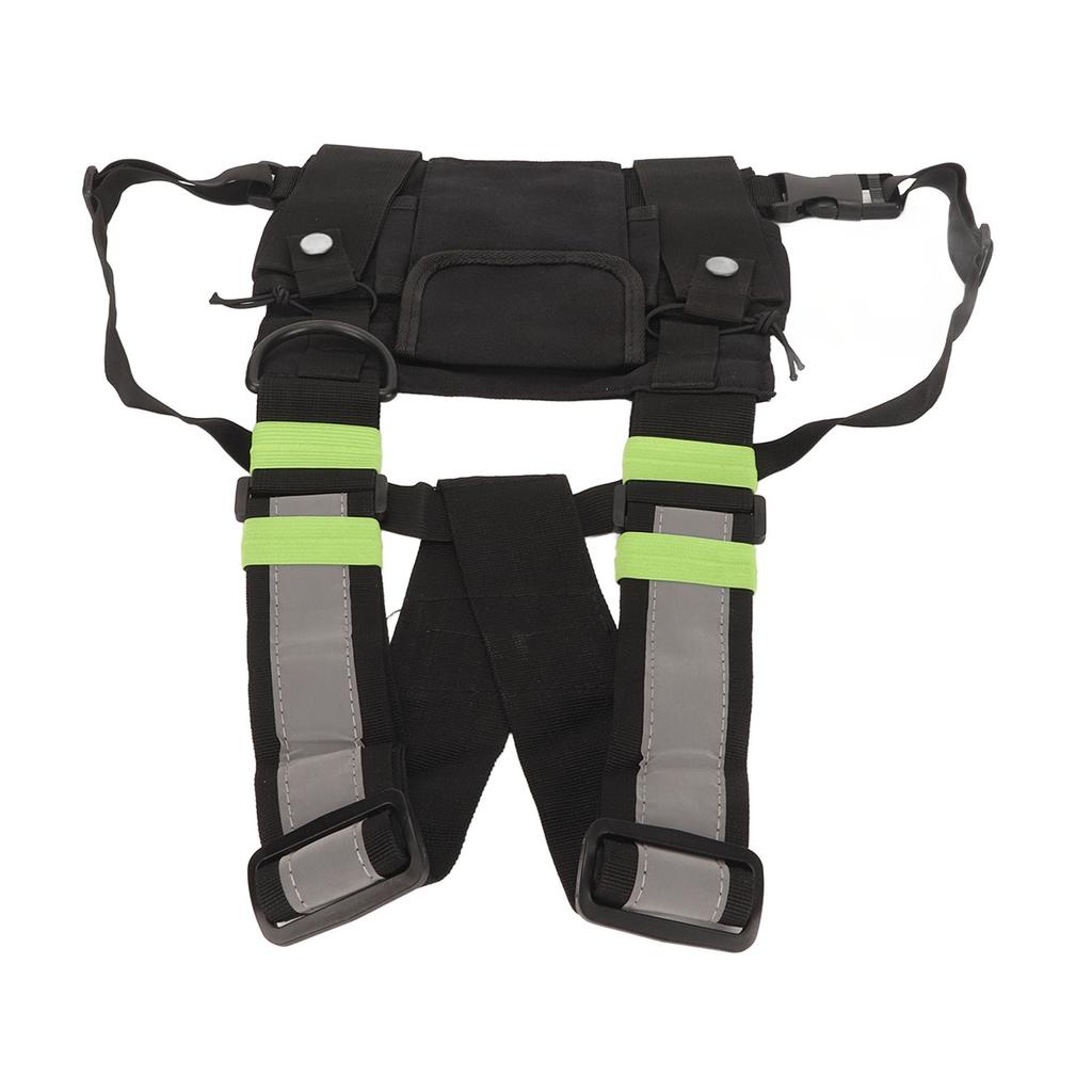 Universal Radio Harness Chest Rig Bag Adjustable Shoulder Strap Radio Chest Pack Pouch for 2 Way