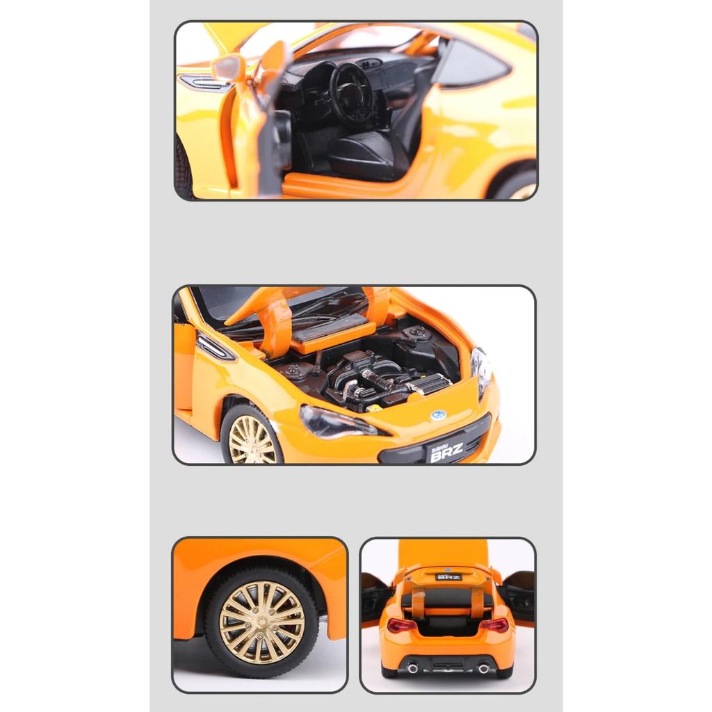 1/32 Subaru BRZ Legering Sportsbil Modell Støpt Metall Leke Simuleringskjøretøy Lyd Lys Samleserie Gutt for Barnas Leke Gave