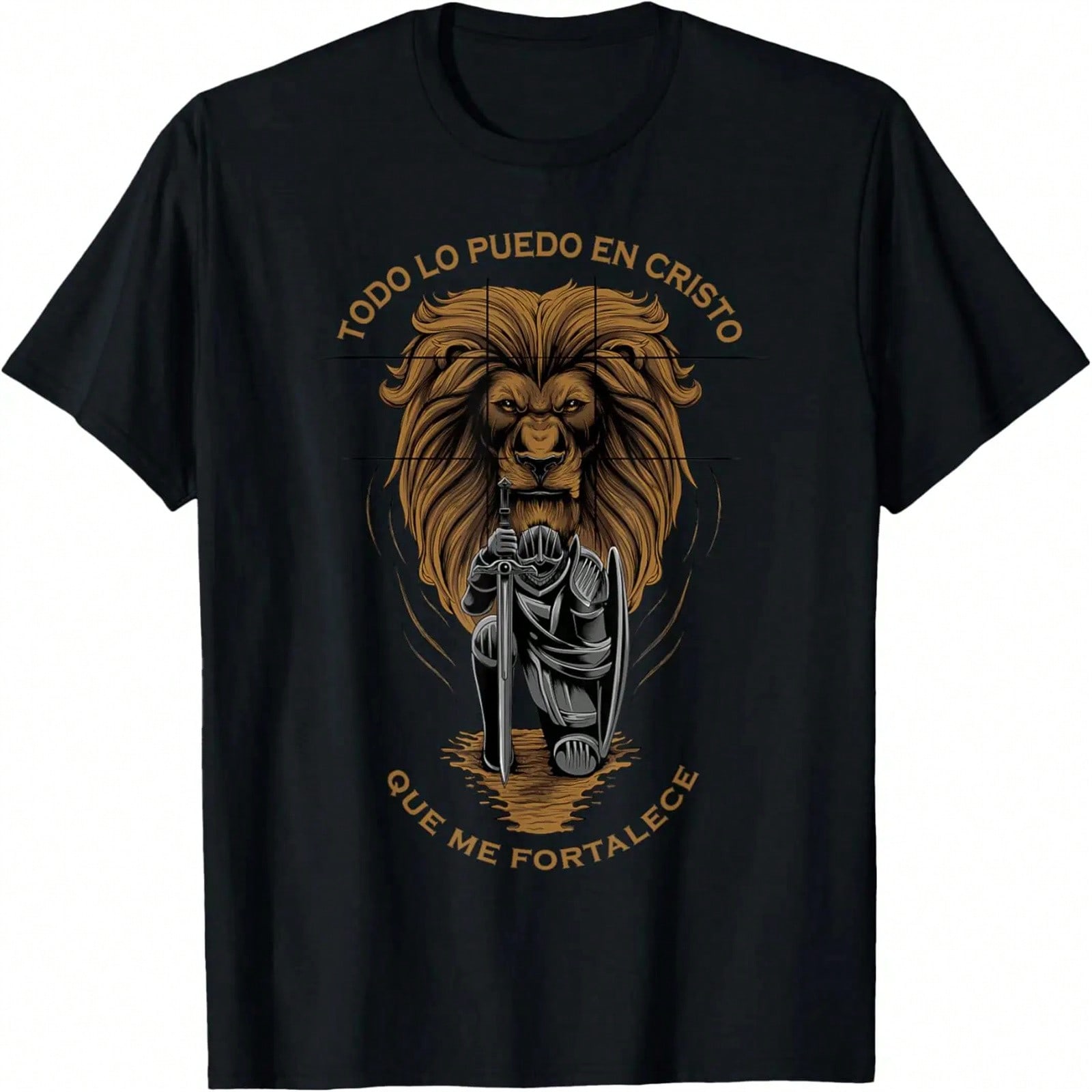 Gifts Spanish Filipenses 4 13 Lion Religious unisex T-Shirt S разноцветный