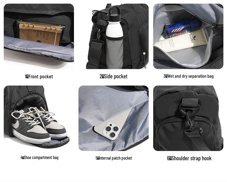 Trendy Unisex Large Capacity Lightweight Crossbody Shoulder Bag for Casual Travel